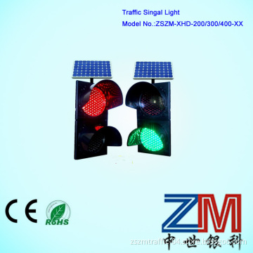 High Power Full Screen LED Roadway Solar Traffic Signal Light/ Solar Signal Light